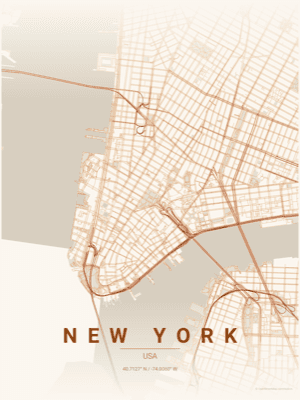 Autumn theme - New York sample poster