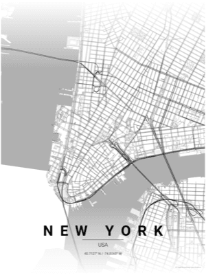 Contrast Zones theme - New York sample poster