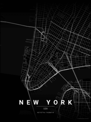 Noir theme - New York sample poster