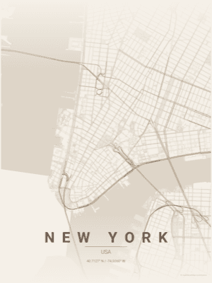 Warm Beige theme - New York sample poster
